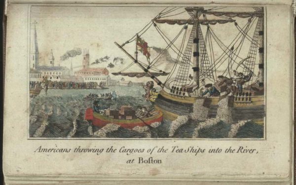 Painting of Boston Tea Party