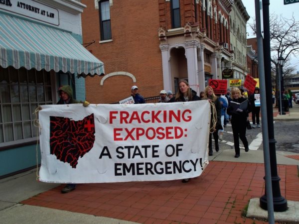 fracking protest in Ohio