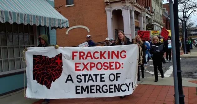 fracking protest in Ohio