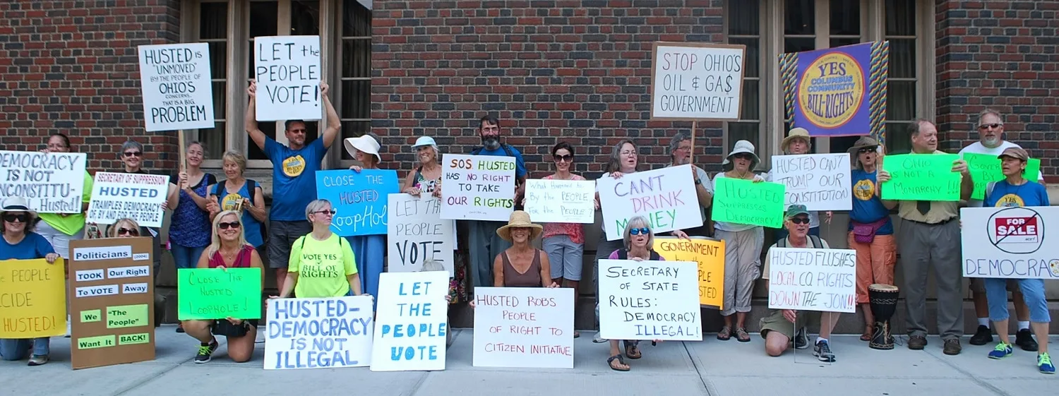Secretary of State Jon Husted denies right to vote