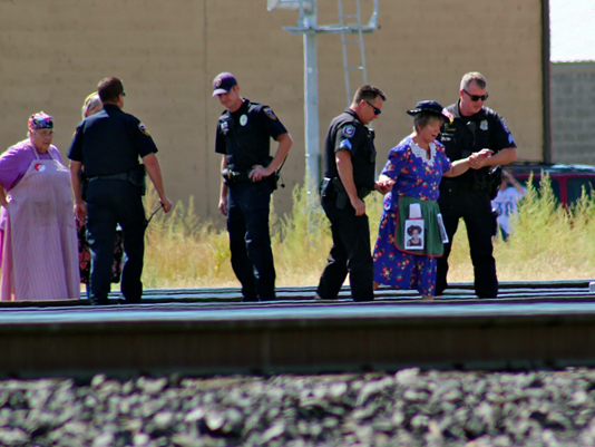 Grannies protest oil trains through Spokane