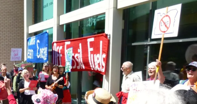 Jordan Cove Protest in Coos County