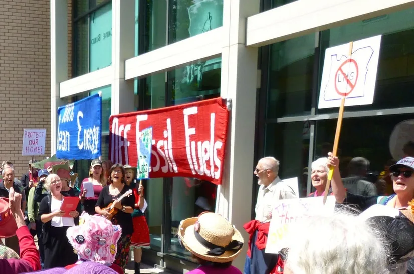 Jordan Cove Protest in Coos County