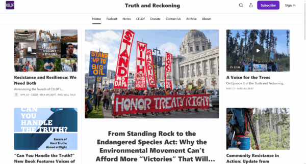 CELDF now on Substack: Truth, Reckoning, and Right Relationship