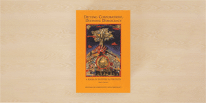 Image of book cover: Defying Corporations, Defining Democracy by POCLAD